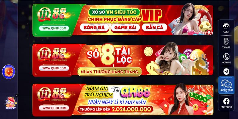 Khuyến mãi QH88 hấp dẫn với phần thưởng cực khủng